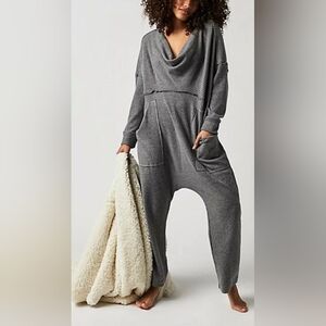 Free People Intimately Kickback Romper Harem Cozy Jumpsuit